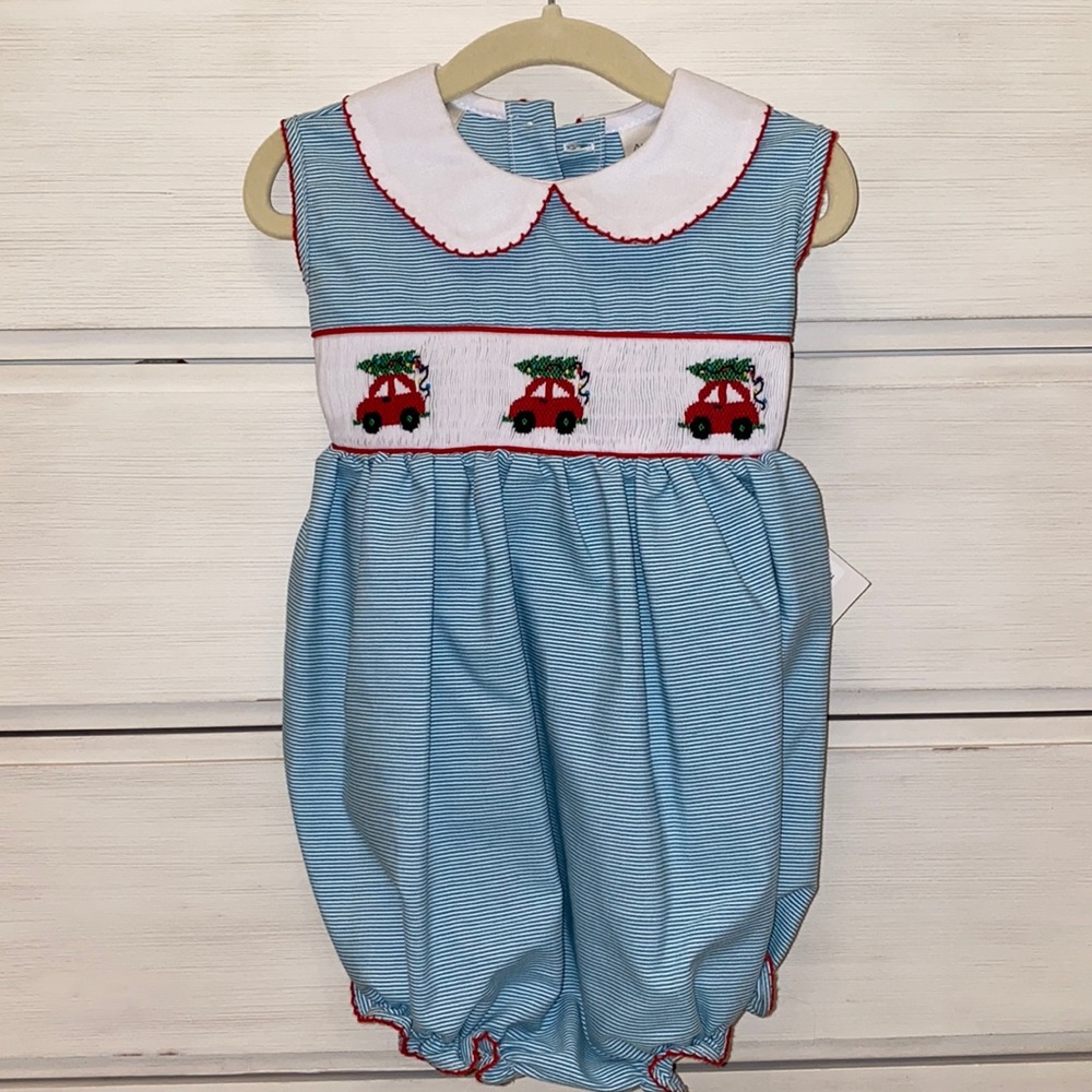 Smocked Christmas Outfit 2T